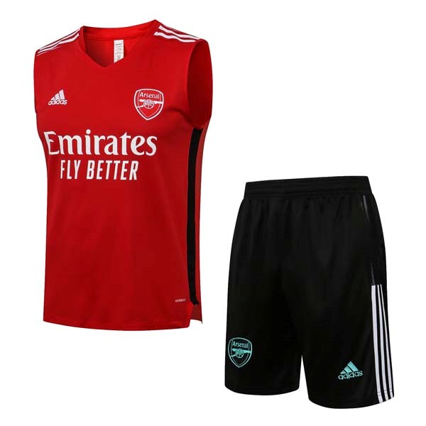Camiseta Arsenal Sin Mangas 2022 Rojo Negro